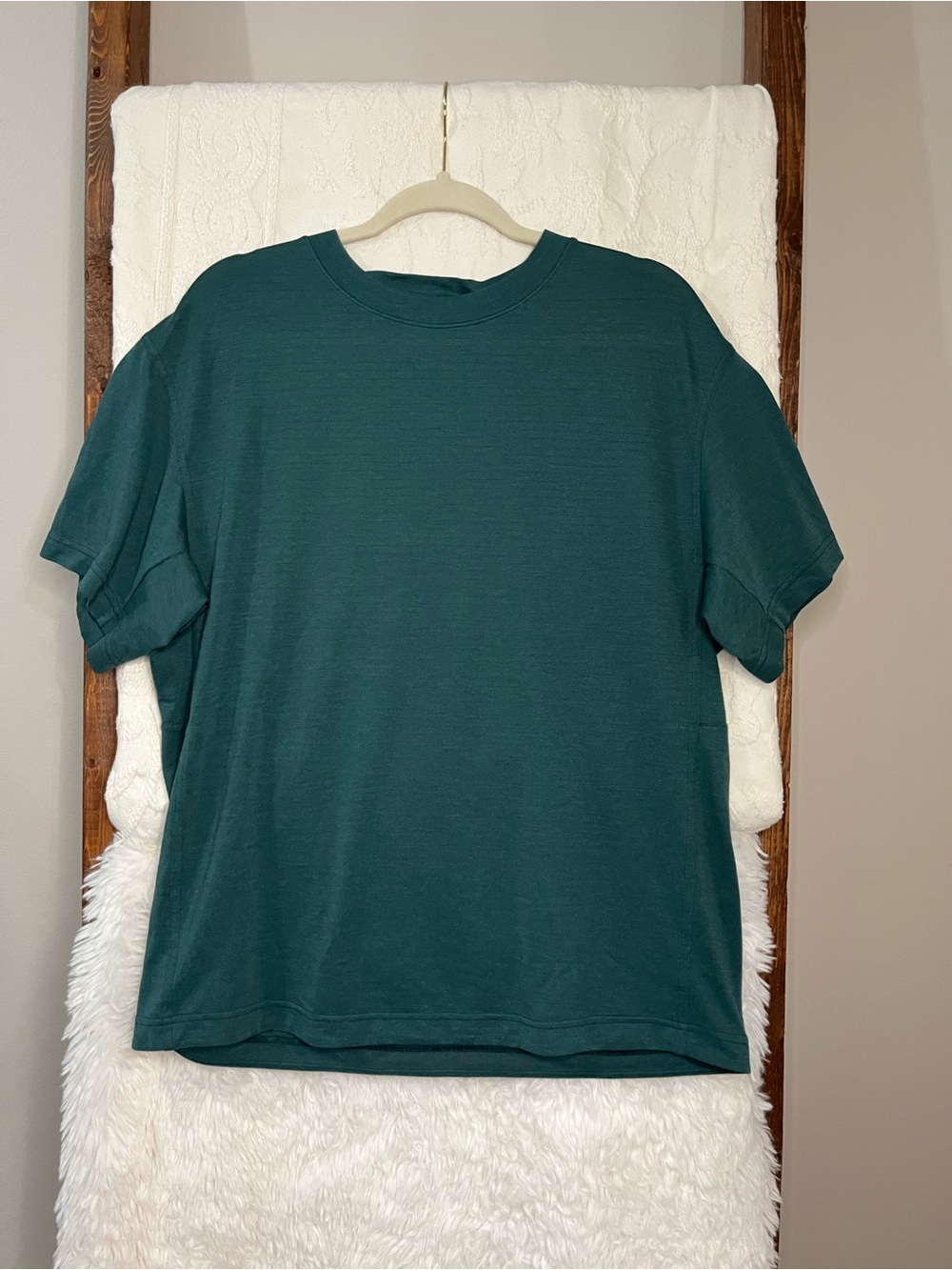 Lululemon Drysense Short Sleeve Training Shirt - Dark Green - Men's Medium
